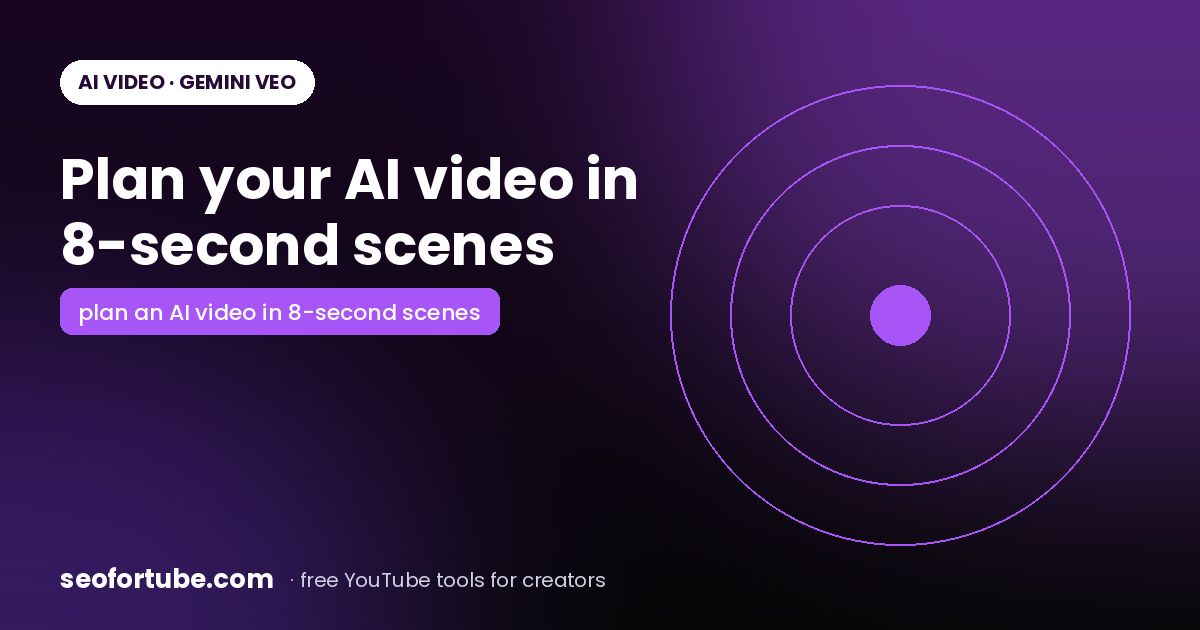 Plan an AI Video in 8-Second Scenes for Veo (Short or Long)