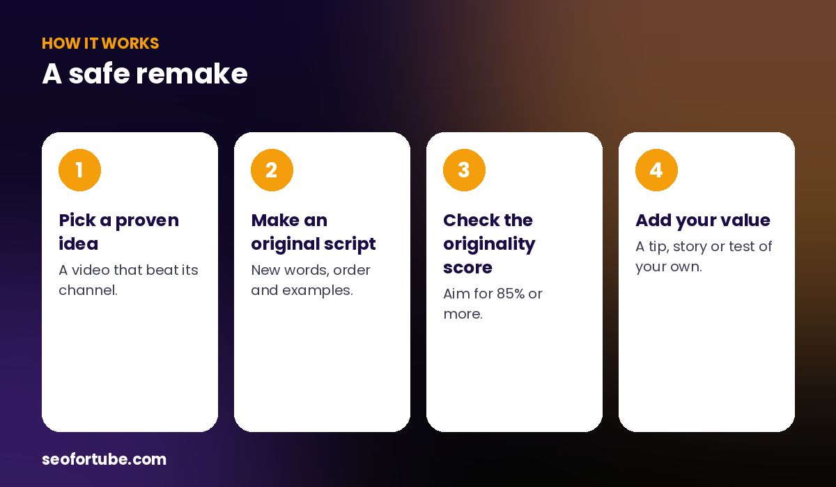 remake a viral video without copyright — how it works in 4 steps