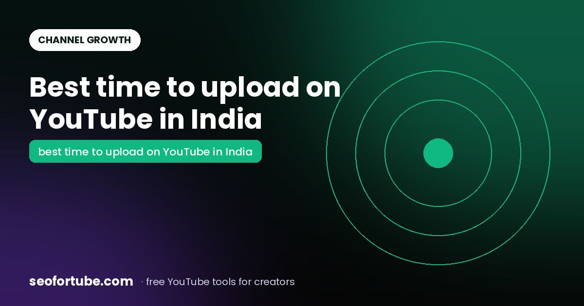 Best Time to Upload on YouTube in India (For Your Own Audience)