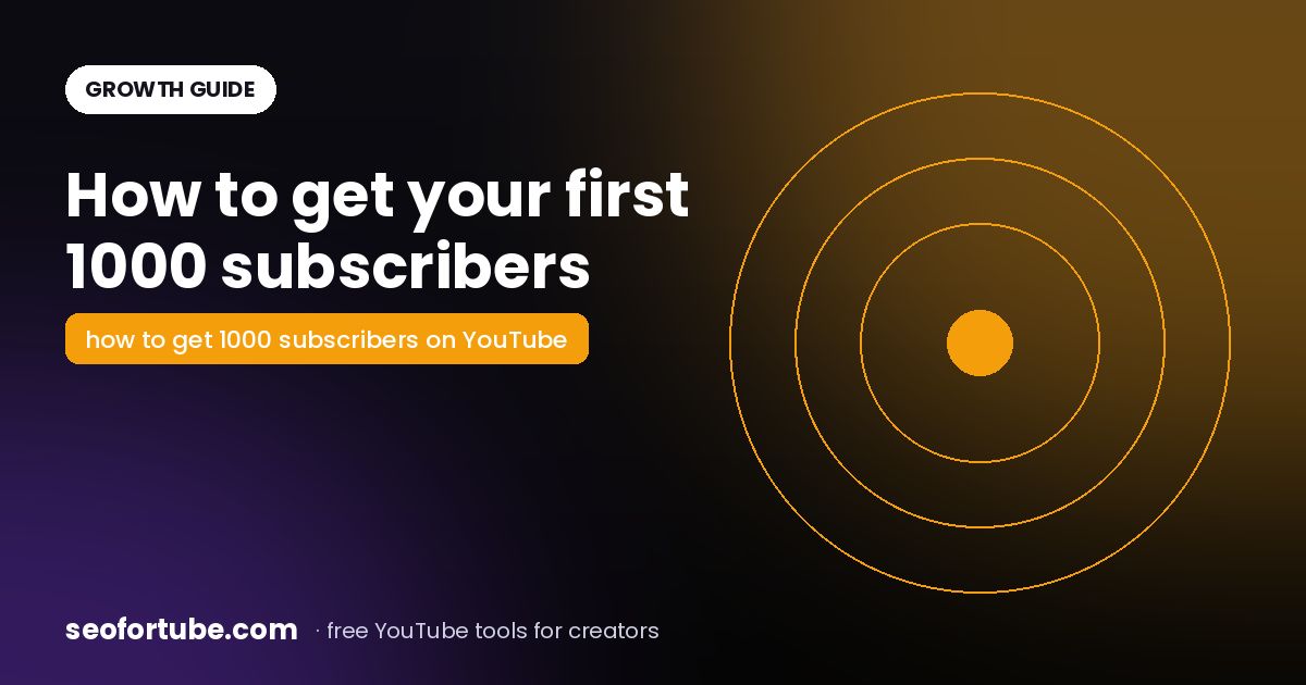 How to Get Your First 1000 Subscribers on YouTube (India, 2026)