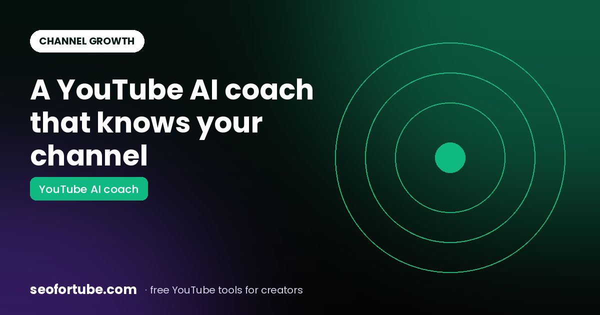 YouTube AI Coach: Ask Anything About Your Channel and Get Real Answers