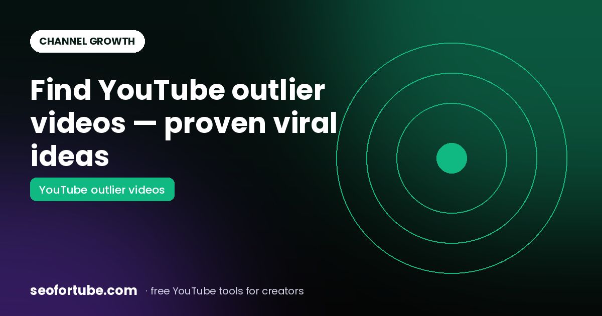 YouTube Outlier Videos: Find Viral Ideas That Are Already Proven