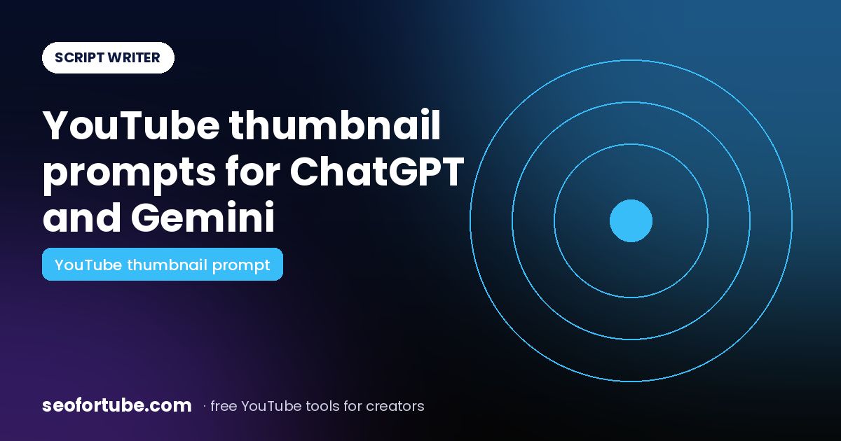 YouTube Thumbnail Prompt for ChatGPT and Gemini: Copy-Ready in 3 Choices