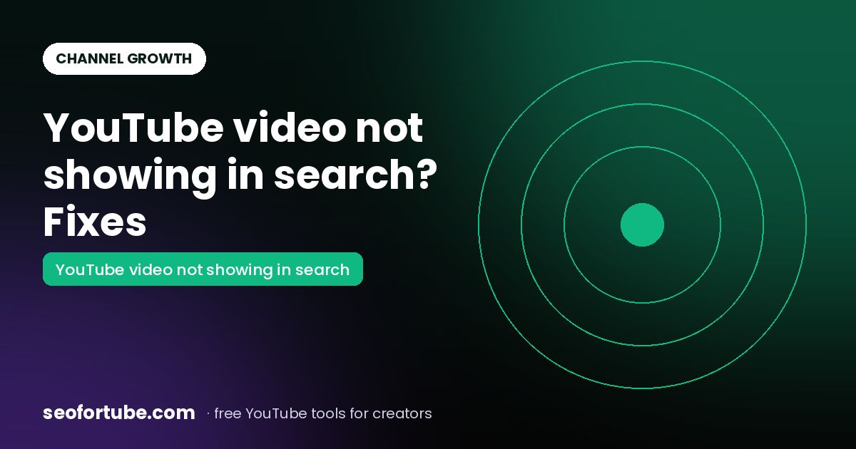 YouTube Video Not Showing in Search? 7 Reasons and Fixes