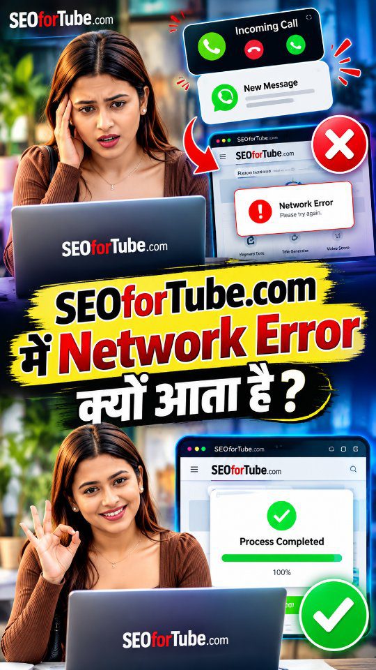 SEOforTube Network Error Fix - समस्या का समाधान